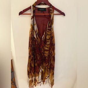 Gucci Multicolor Patterned Silk Dress